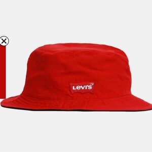 Levi's Vibrant Red Bucket Hat
